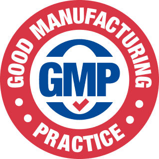 GMP certified manufacturing badge